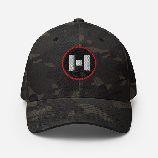 Circle H - Navy, Red & White Patch - Structured Twill Cap