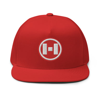 Circle H - Red Patch - Flat Bill Cap